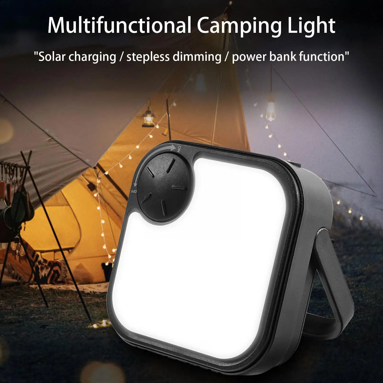 

1pcs Amping Lights Tent Lights Multifunctional Emergency Lights Bright Led Convenient High Solar Work Camping Outdoor Charg F7r0