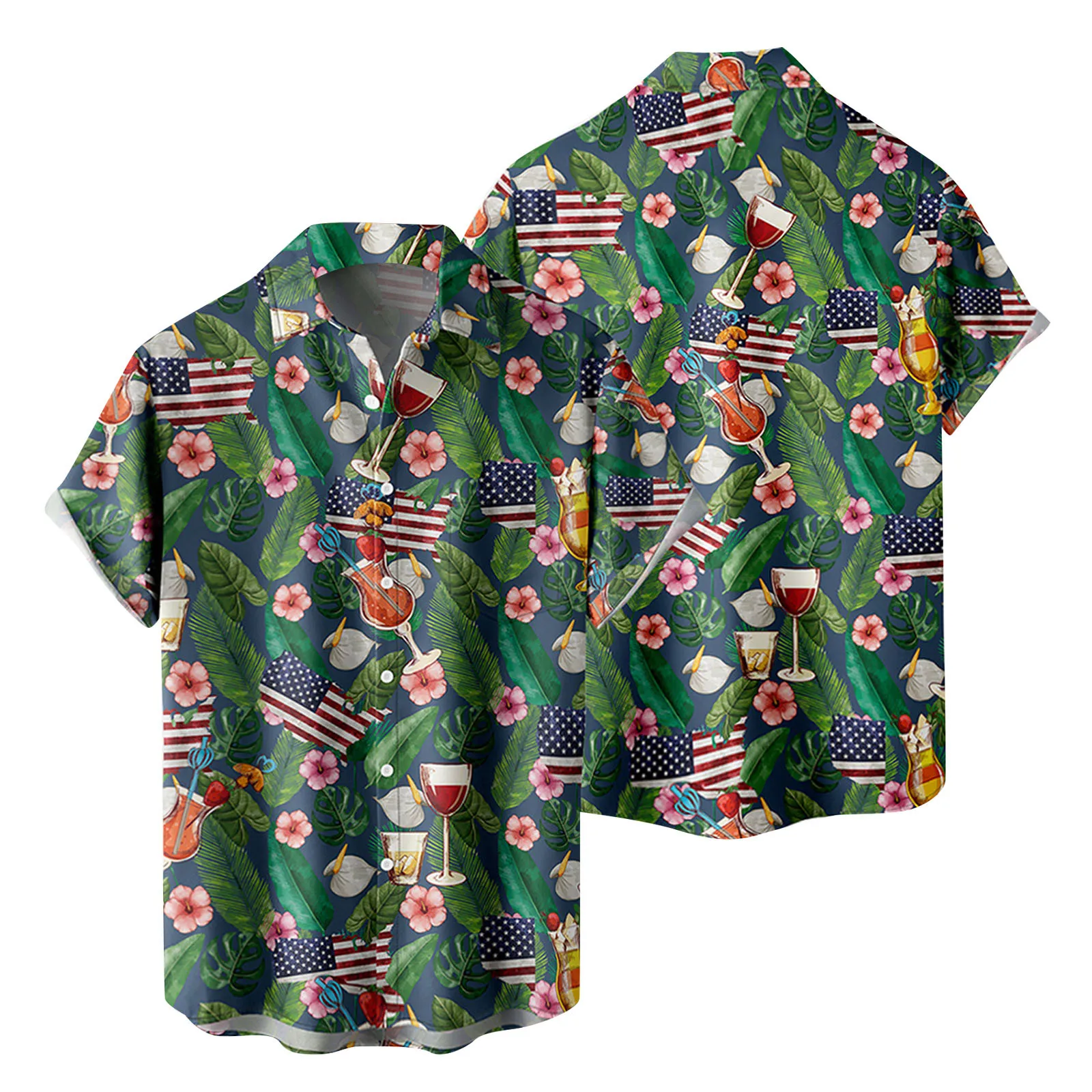 

Gold Ringer Tee Mens Fashion And Leisure 3D Digital Printing Buckle Lapel Short Sleeve Shirt Top Mens Half Zip Mens Tee Shirt