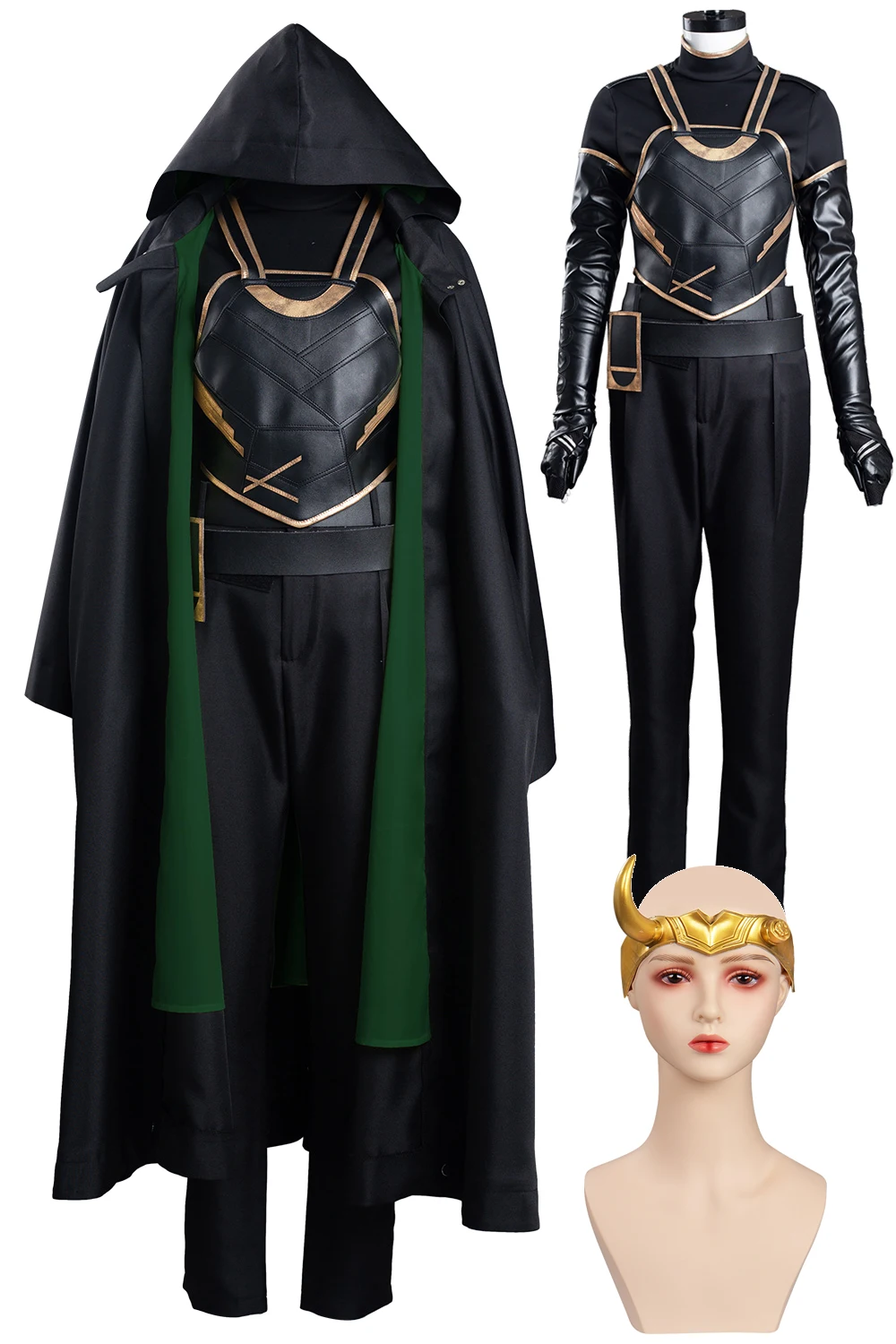 Сильви Косплей Костюм Фильм Локи Маскировка Супер злодей Одежда для ролевых игр