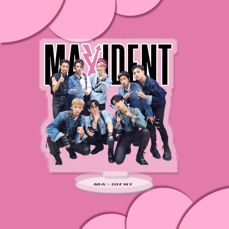 Фото Новый альбом Stray Kids Standee Kpop MAXIDENT акриловые прозрачные фигурки стоячие настольные маленькие Оптовые станции бренд №3