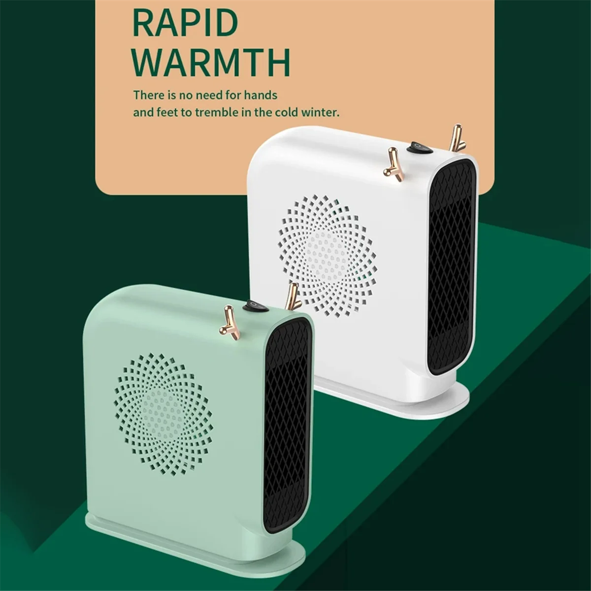 Электрический обогреватель вентиляторы портативный настольный с низким