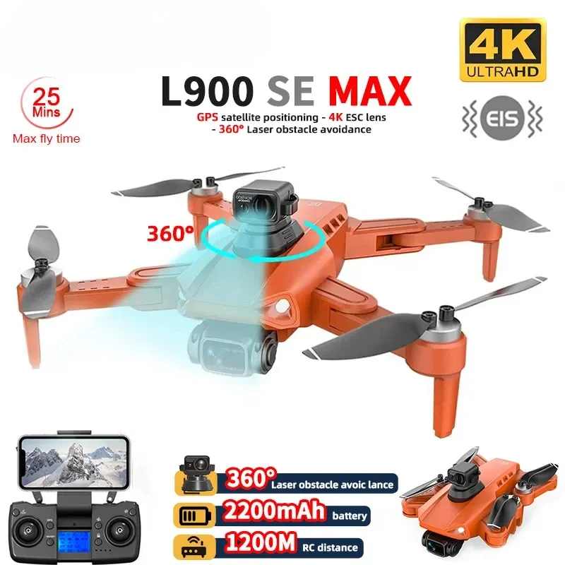 

Квадрокоптер L900 PRO SE MAX 4K HD с двумя HD-камерами и GPS