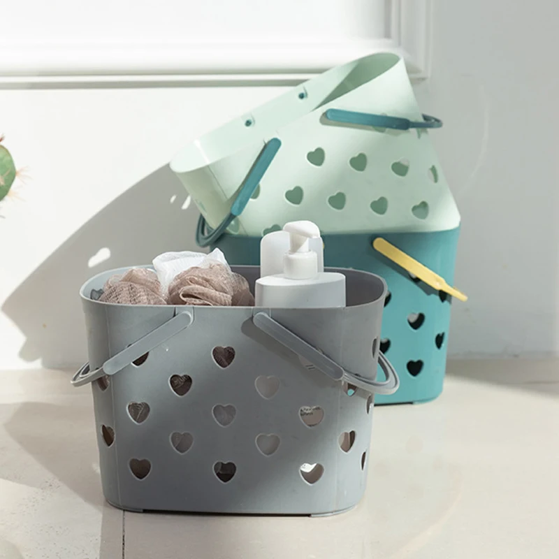 

Plastic Portable Bath Basket for Shampoo Shower Gel Bathroom Wash Storage Basket NEW