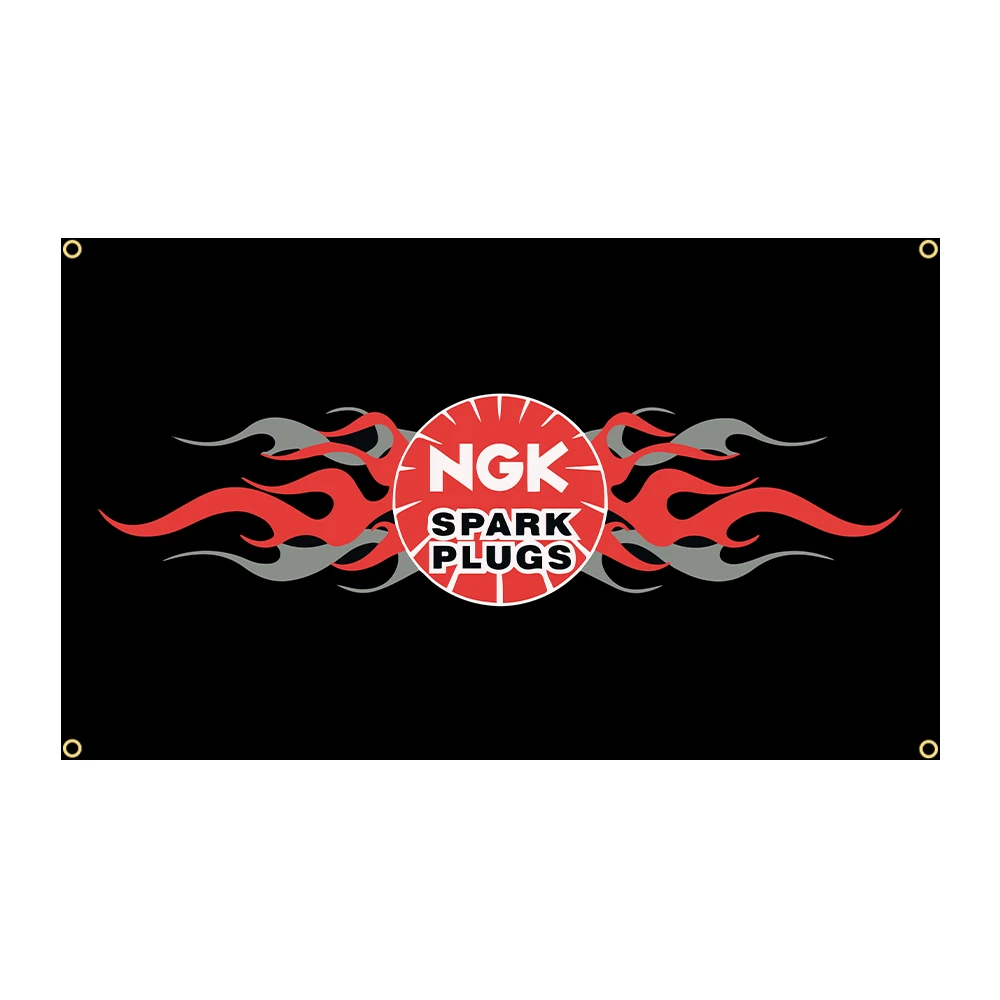 Флаг полиэстер NGKS 90x150 см автомобильный гоночный