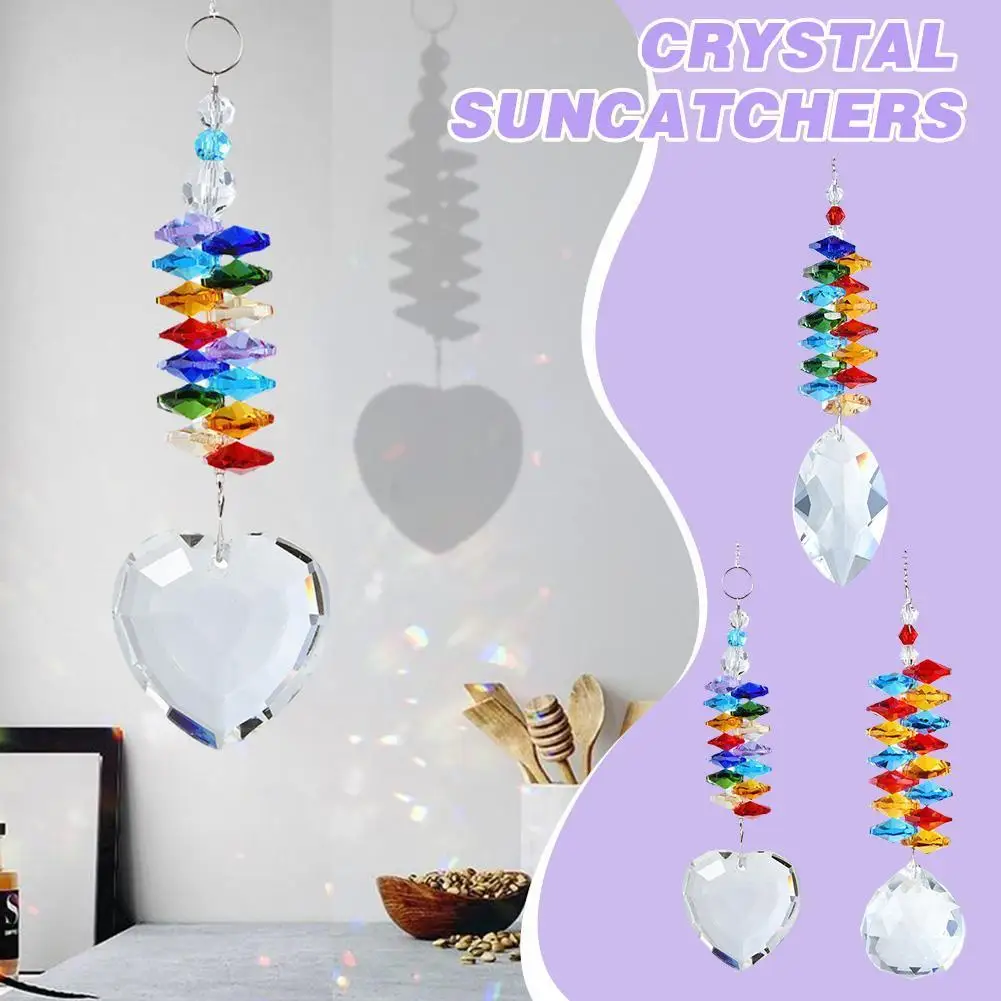 

Подвесная люстра в виде Ловца солнца из натурального хрусталя O0Y1