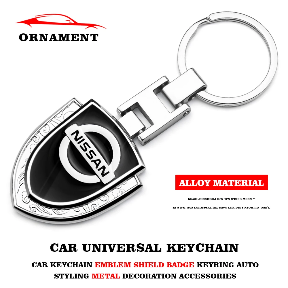 

Shield Car Logo Key Remote Control Pendant Car Accessories Exquisite Gift For Nissan Qashqai J11 J10 Juke X Trail T32 Etc