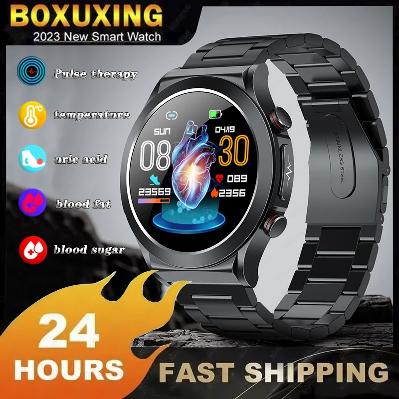 

Умные часы медицинского класса, часы с ЭКГ и ФПГ, измерением уровня сахара в крови, липидов, мочевой кислоты, температура тела, пульсотерапия, умные часы для здоровья 2023