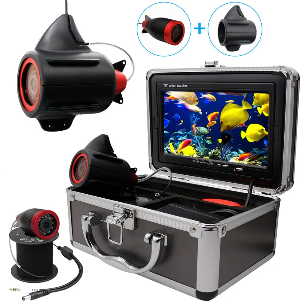 

Erchang Underwater Fishing Camera 7" 1000TVL IP68 Waterproof 15m 30m Ice/Sea/River Winter Ice Fishing Camera