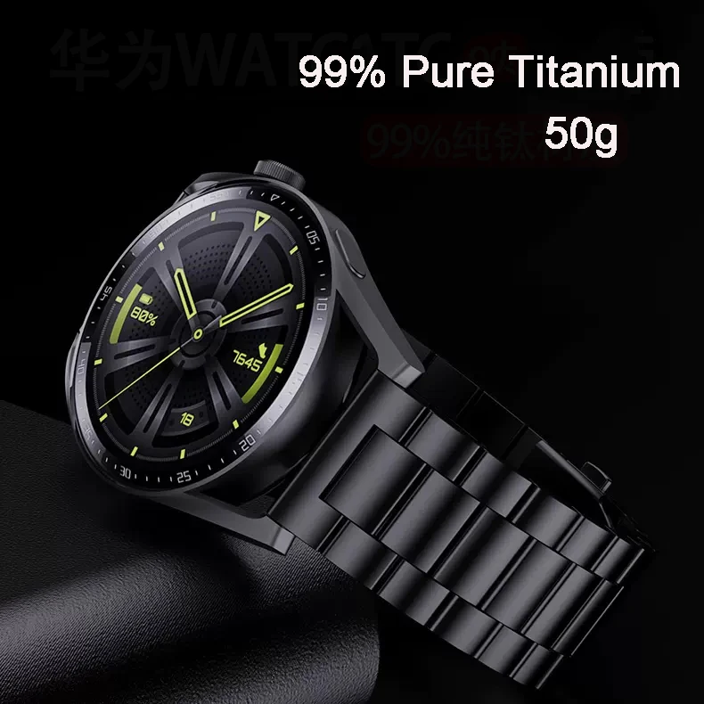 Ultra Light 22mm Titanium Watchband For HUAWEI GT Series GT3 46mm/ GT2 46mm /GT2 pro 46mm Strap Business Men's Light watch strap