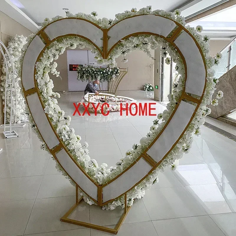 с аркой в форме сердца свадебный фон украшение подставка арка для вечеринки