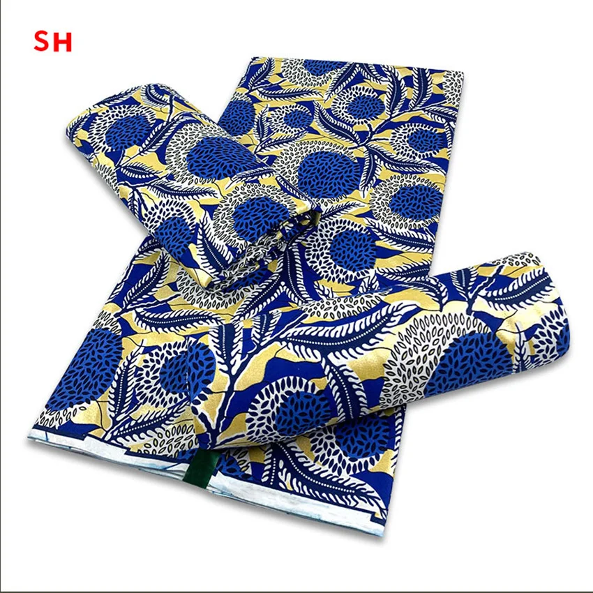 

Nice Africa Printed Fabric Abrasion-Resistant Cotton Satin African For Dress Fabric H210517