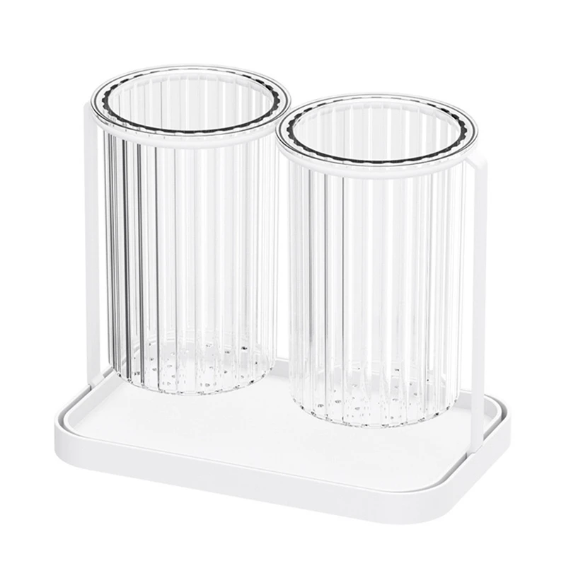 

Flatware Cutlery Fork And Spoon Holder For Countertop Multifunctional Draining Chopstick Cage Cutlery Storage Organizer Durable