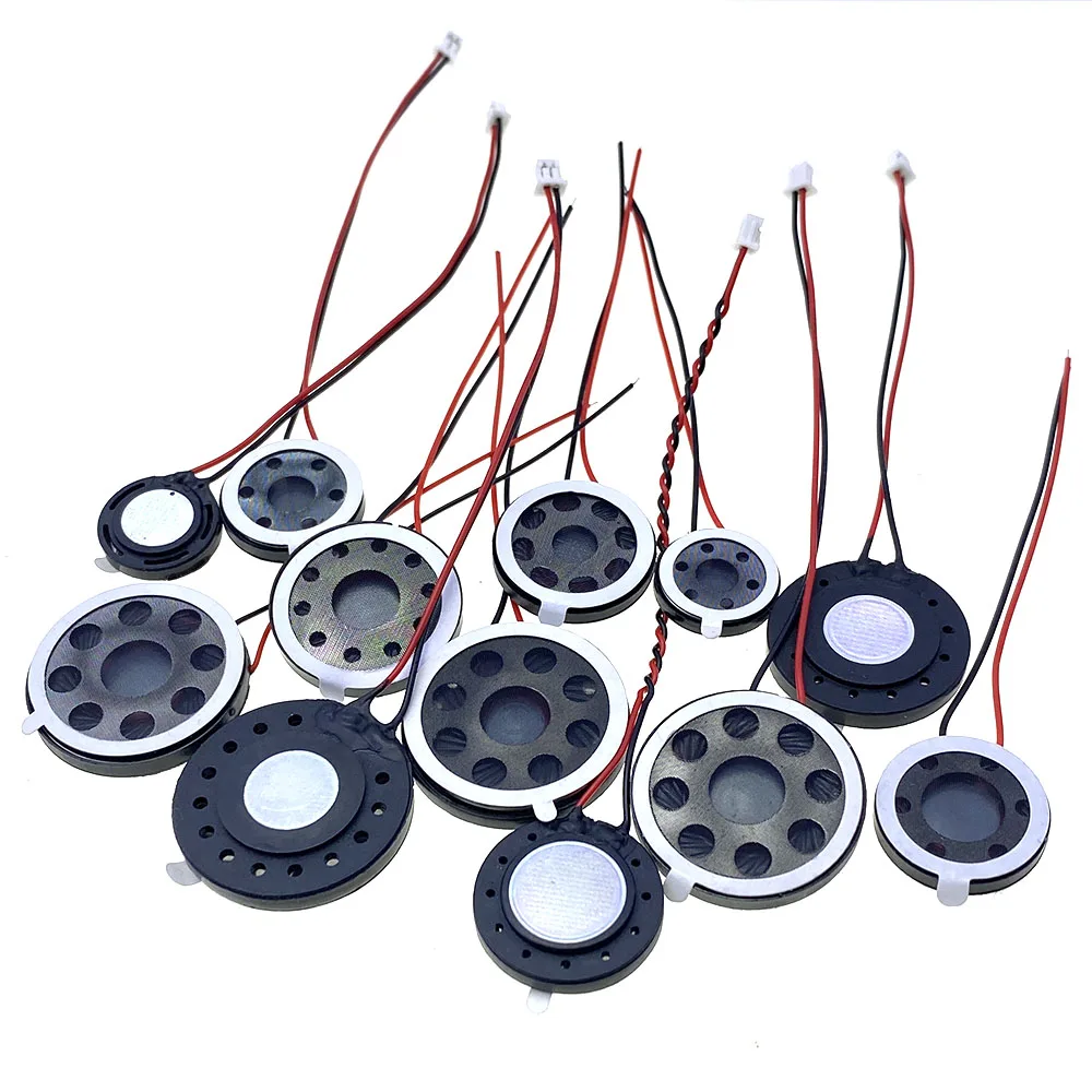 8 Ом 1 Вт диаметр 15/18/20/23/25/26 мм Alto-falante Chifre Ultra-fino Pequeno Orador Campainha Ímã Interno Plástico Redondo