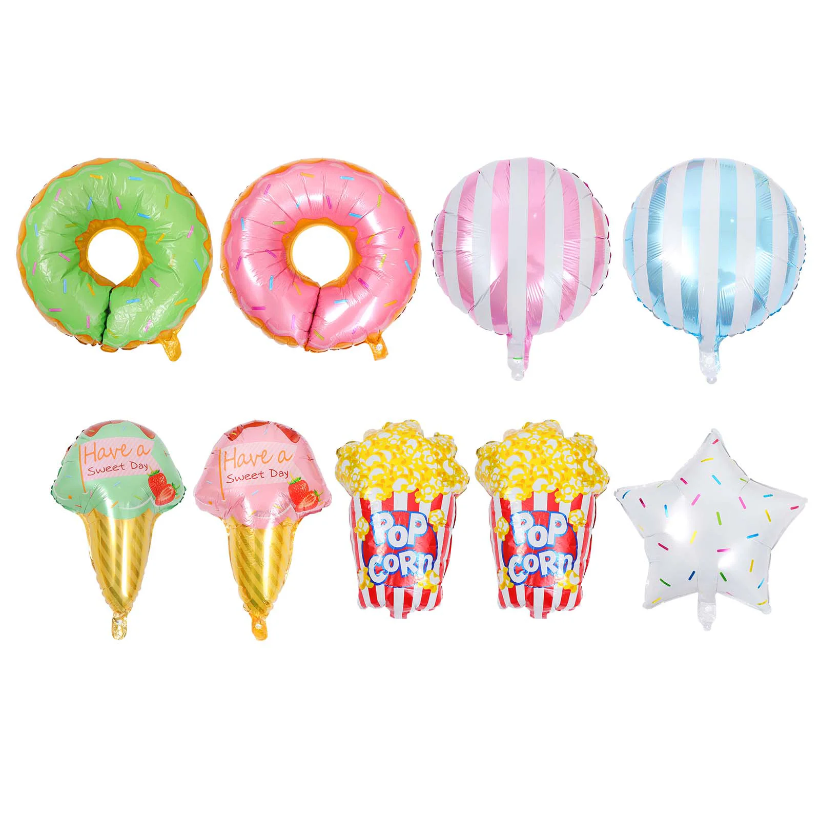 

Balloons Balloon Party Foil Aluminum Candy Ice Cream Supplies Doughnut Dessert Ornament Shower Bridal Wedding Largetoy