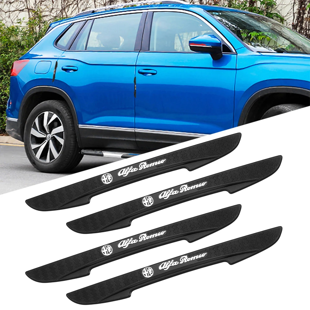 

4Pcs Car Door Anti-Collision Bumper Door Side Edge Protective Sticker For Alfa Romeo Giulietta 159 Mito Giulia 147 Stelvio GT 4C