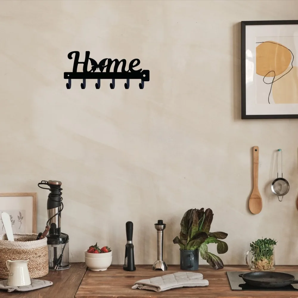 Стильная настенная вешалка для ключей в виде бабочки 6 крючков идеально подходит