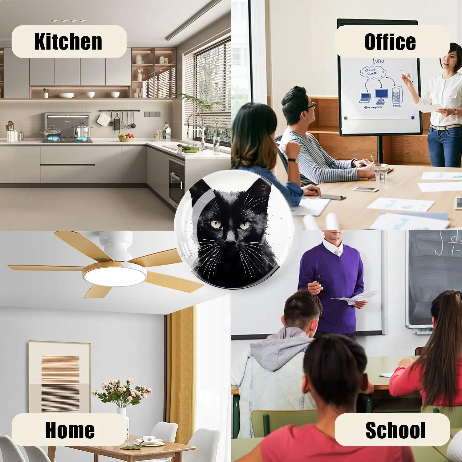 6 магнитов милые магниты на холодильник сверхпрочные пантера животных черный