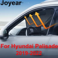 for hyundai palisade 2019 2022 car magnetic side window sunshades shield mesh shade blind car window curtian car accessories