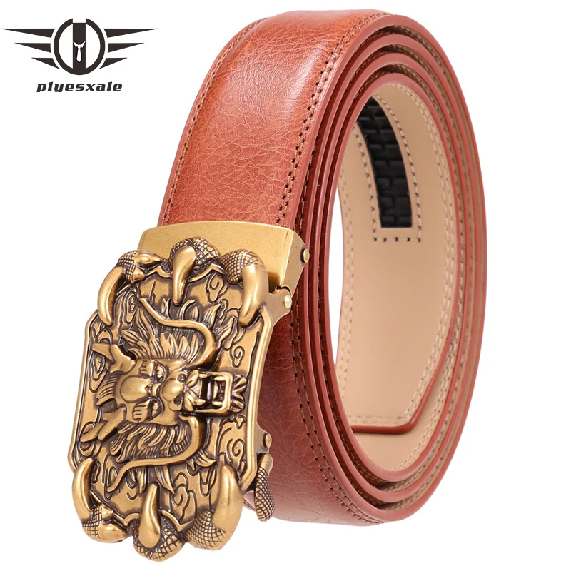 

Ремень с автоматической пряжкой Kirin G234 мужской, кожаный пояс, роскошный Повседневный, чёрный, тёмно-коричневый