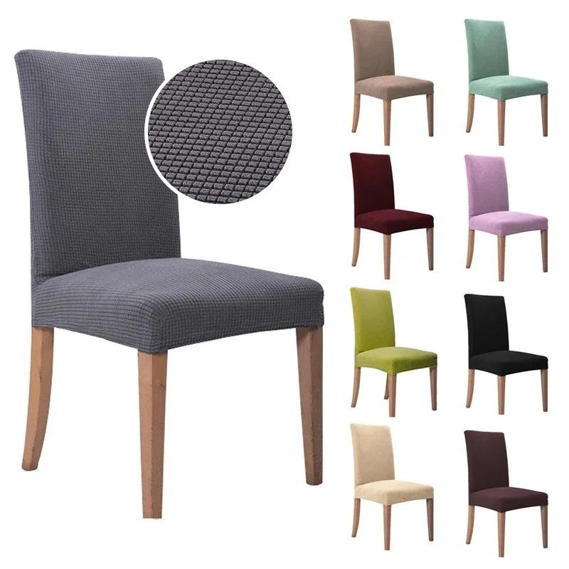 

Chair Chaise Seat Home Dining For Slipcover Pcs Covers Chair Jacquard Room Adjustable Stool Protector Housse 1/2/4/6 Office