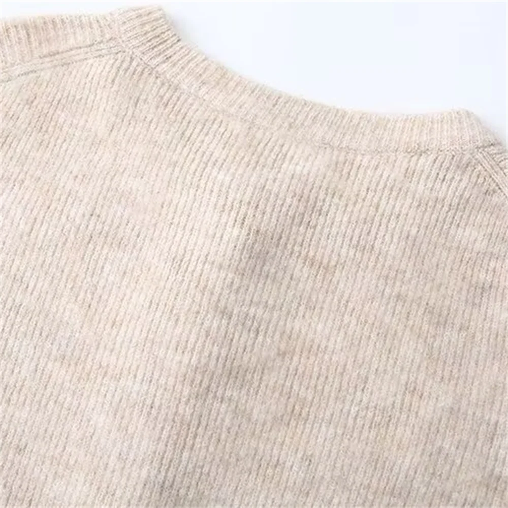 PB&ampZA однотонный вязаный свитер с круглым вырезом и пуговицами новая