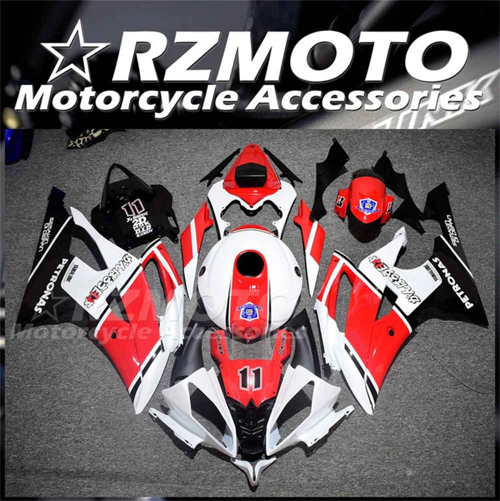 

4Gifts New ABS Fairings Kit Fit For YAMAHA YZF - R6 2008 2009 2010 2011 2012 2013 2014 2015 2016 Bodywork Set Red White + Tank