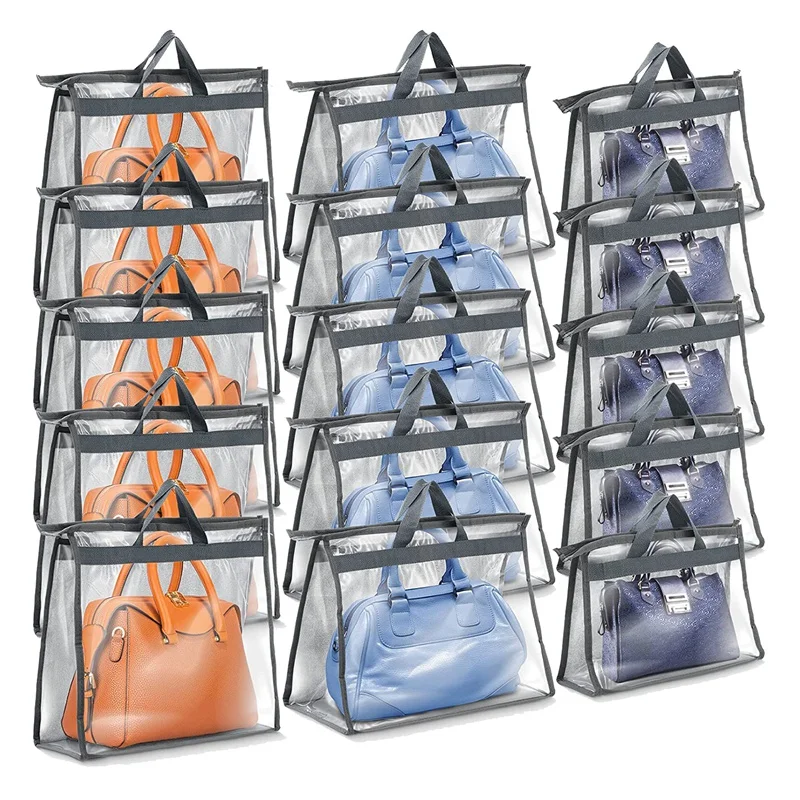

15 Pack Storage Organizers Bags Purse Storage Bags With Zippers Purses Handbags Closet