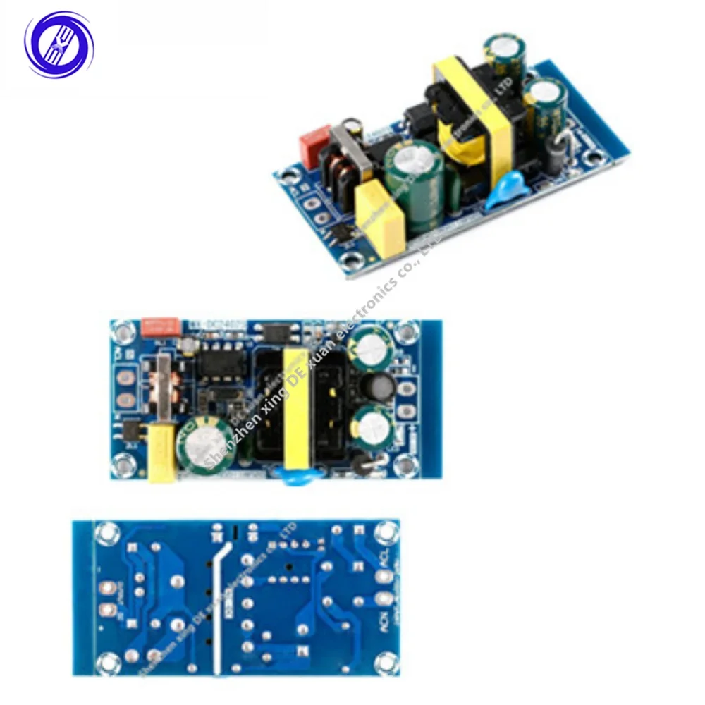 AC-DC переменного тока 100-265 В до 12 постоянного 24 плата модуля питания 1 А импульсный