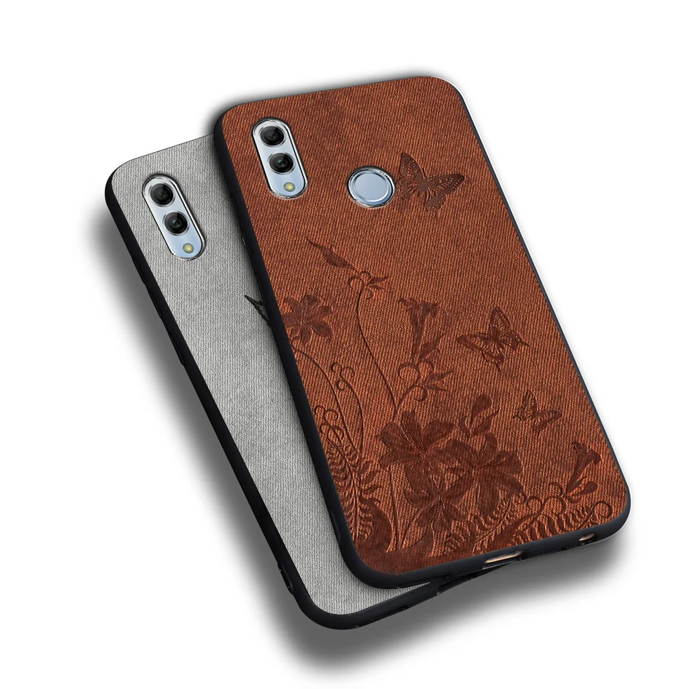 

Huawei P30 Lite P40 Pro Case For Honor 50 Case Cloth Texture Fabric Capa Honor 8A 8X 9A 9C 9X 10 Lite 20s 30s 10i 10X Lite Cover