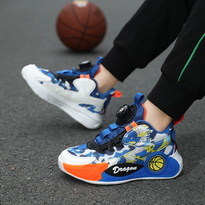 Four Seasons Children's Fashion Sports Shoes Boys' Running Leisure Breathable Outdoor Kids Shoes Lightweight Sneakers Shoes