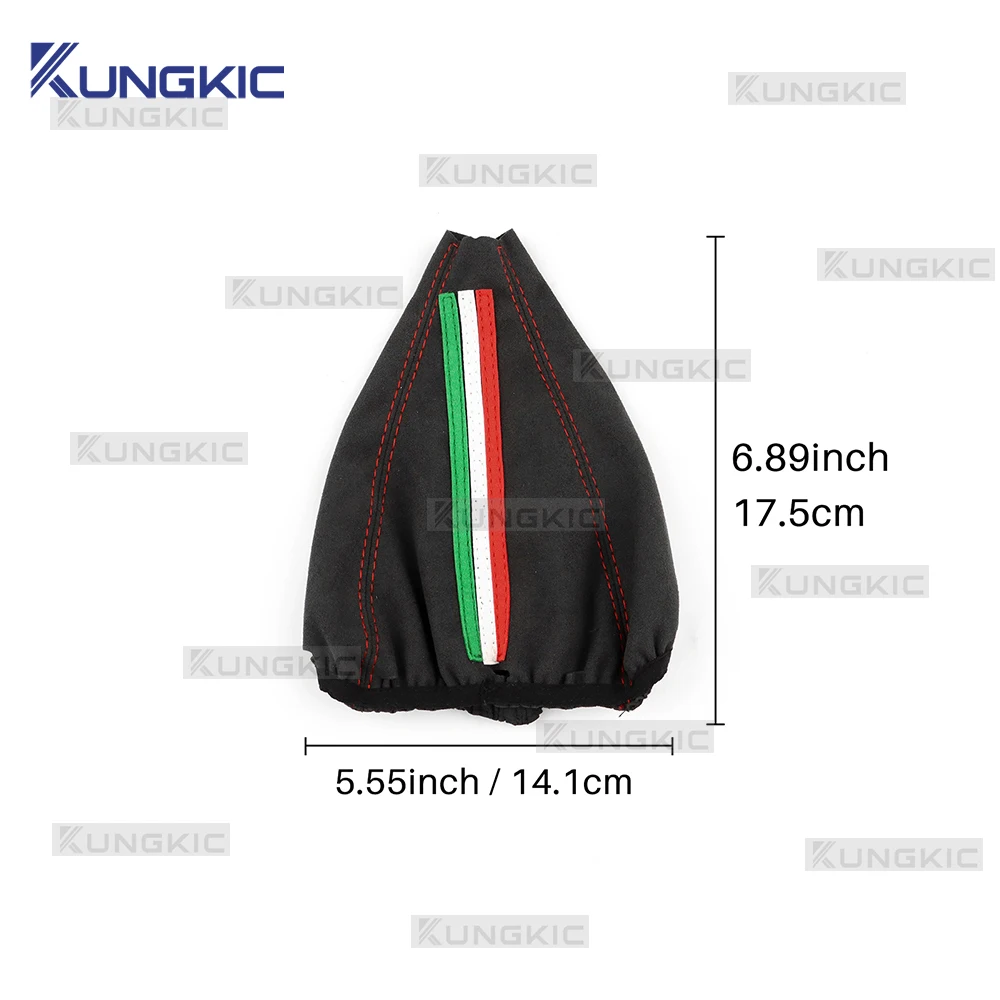 Для Abarth 595 695 2016-2024, Fiat 500 2011-2024: замшевый чехол на ручку переключения передач (МКПП) (art.: 3920d996de2fa) - 3920d996de2fa