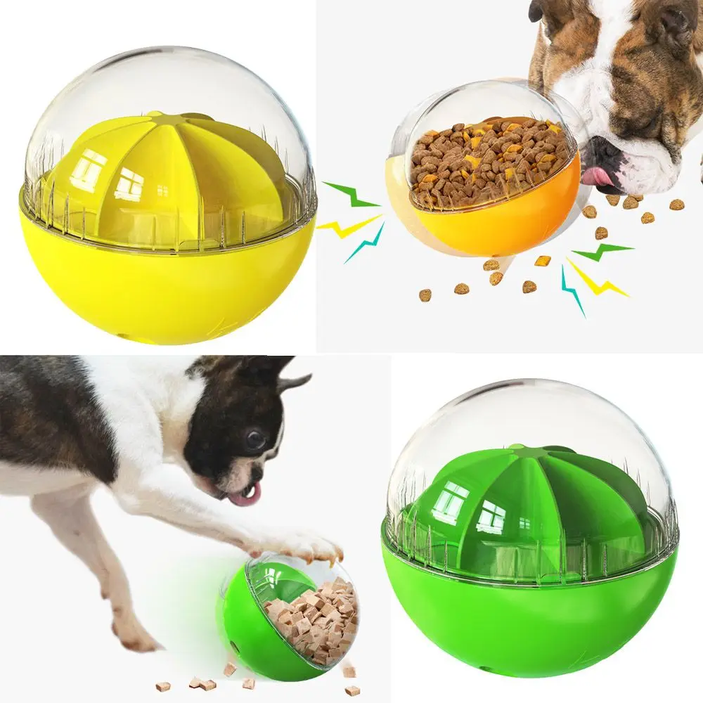 

Dog Balls Treat Dispenser Wobble Wag Talking Ball Puppy Toys Giggle Squeaky Indestructible Ball Puppy Chewers Toys