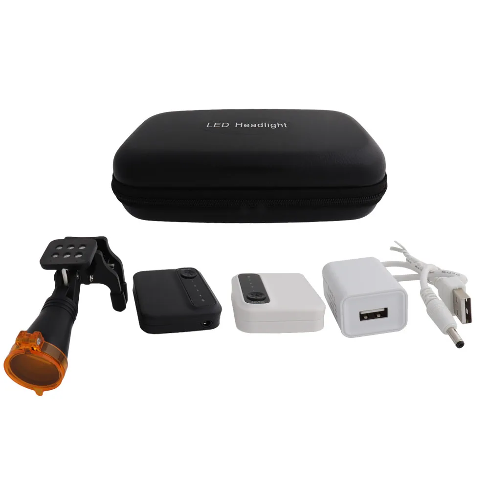 Налобный фонарь 5 Вт беспроводной с 2 аккумуляторами регулируемый для