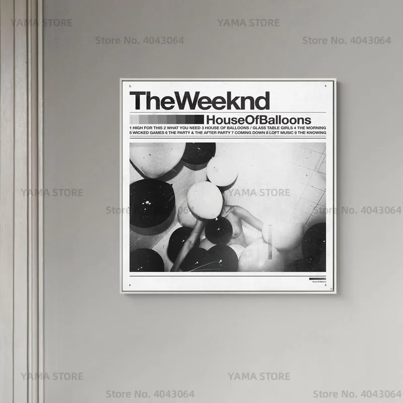 J598 The Weeknd послепродажный альбом с изображением дома воздушных шаров поп-звезда