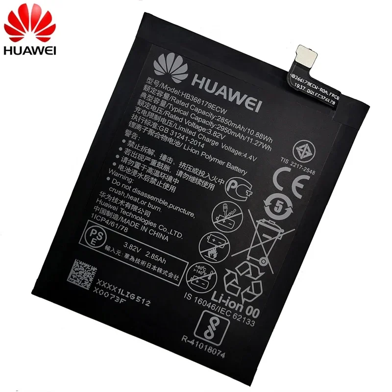 Оригинальный Сменный аккумулятор для Huawei Nova 2 CAZ-TL00 оригинальный телефона 2950 мАч