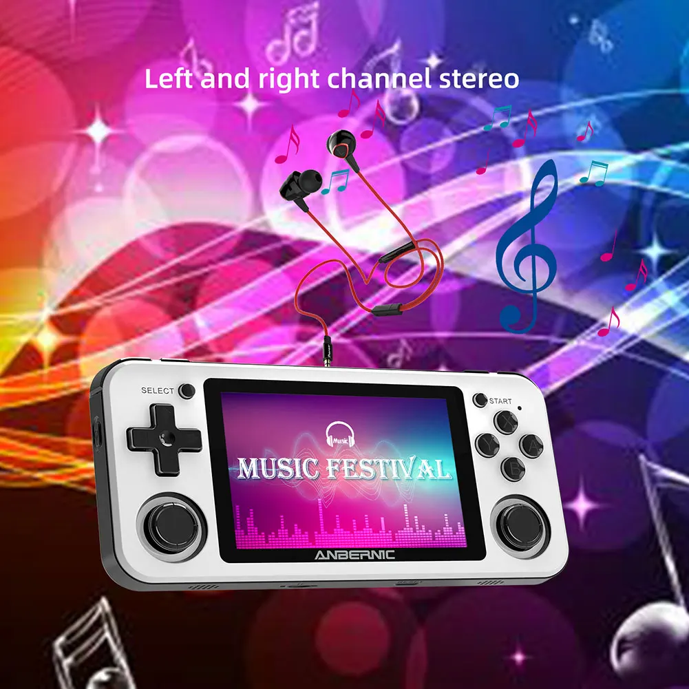 RG351P Металлическая портативная игровая консоль в стиле ретро для PS1 PSP N64 GBA FC 15000+