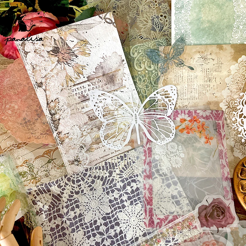 Panalisacraft винтажные тисненые кружевные бумажные детали для скрапбукинга бумажный