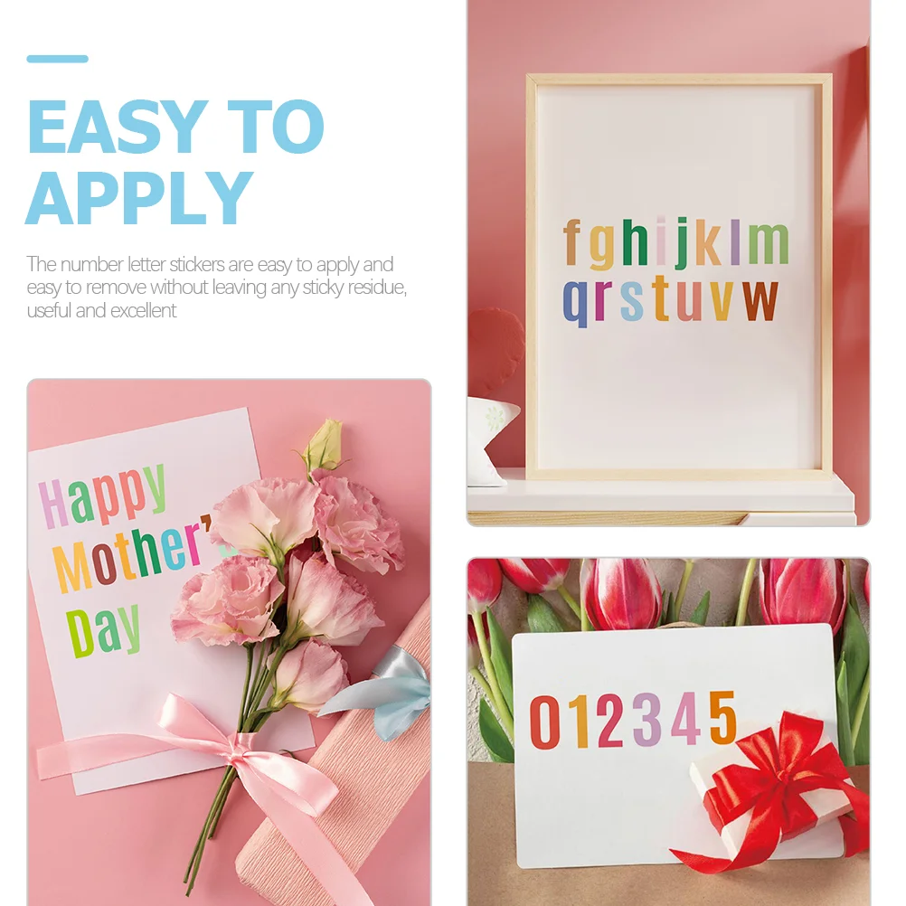 Наклейки с алфавитом скрапбукинг номер виниловые буквы самоклеящиеся маленькие
