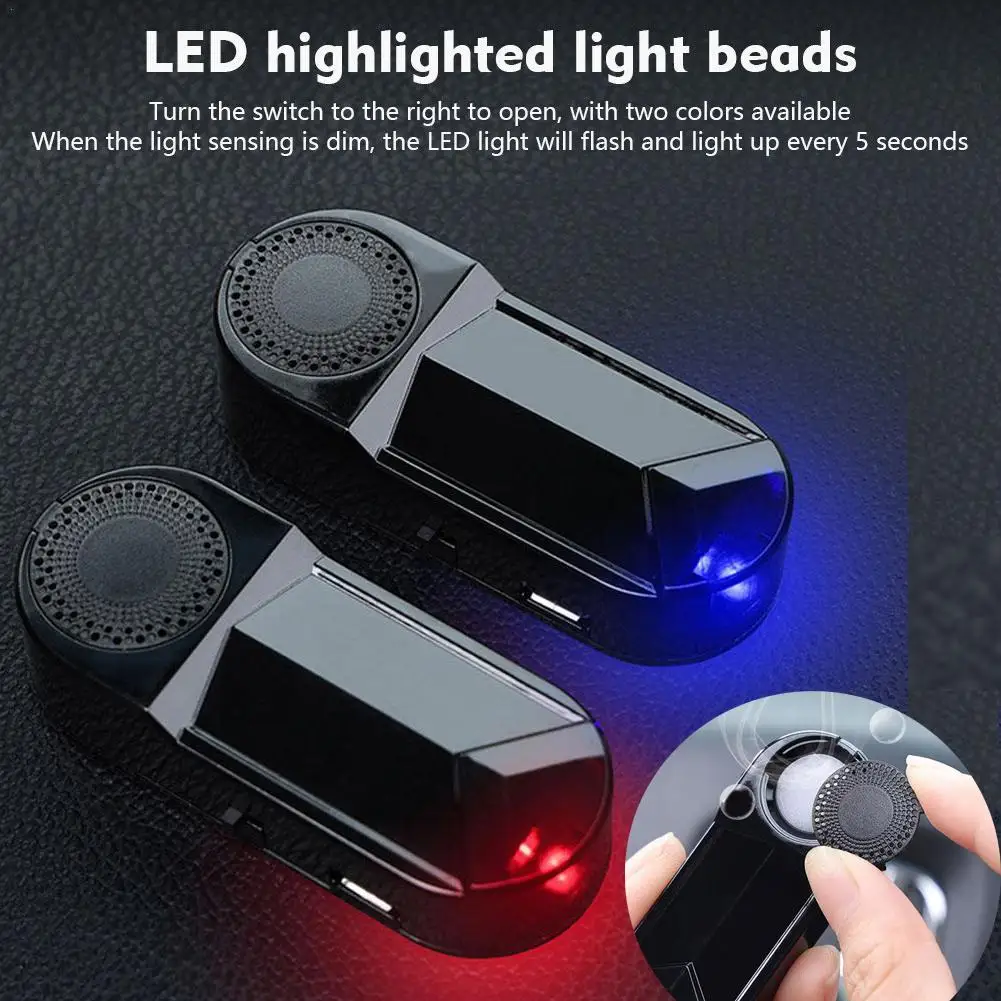 Фальшивая безопасность с питанием от солнечной батареи 2 в 1