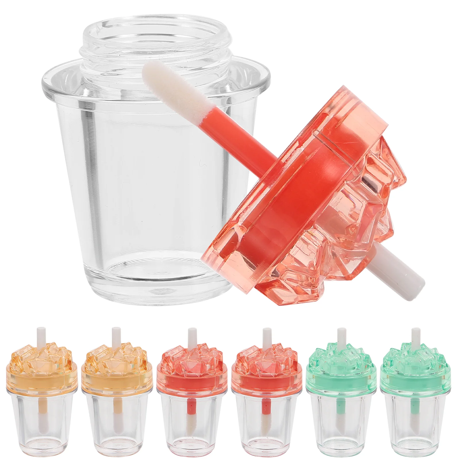

Milk Tea Bottle Lip Glaze Tube Gloss Maker Kit Supplies Making Starter Small Business DIY Balm Tubes Empty Containers For