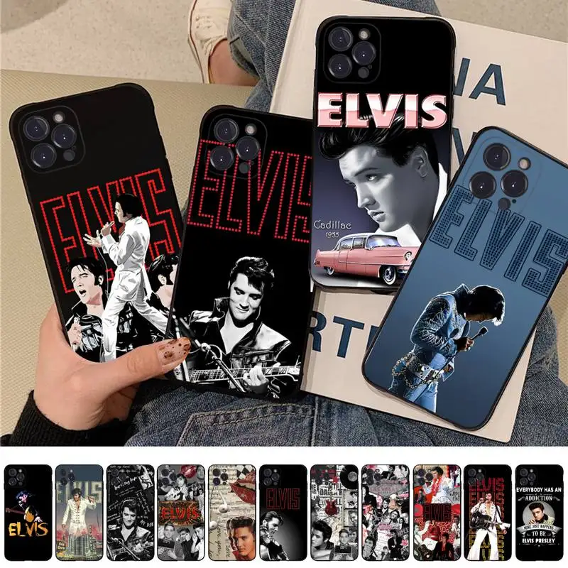 

Elvis Presley Phone Case Silicone Soft for iphone 14 13 12 11 Pro Mini XS MAX 8 7 6 Plus X XS XR Cover