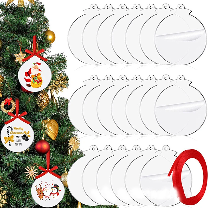 24 шт. акриловые пустые подвески