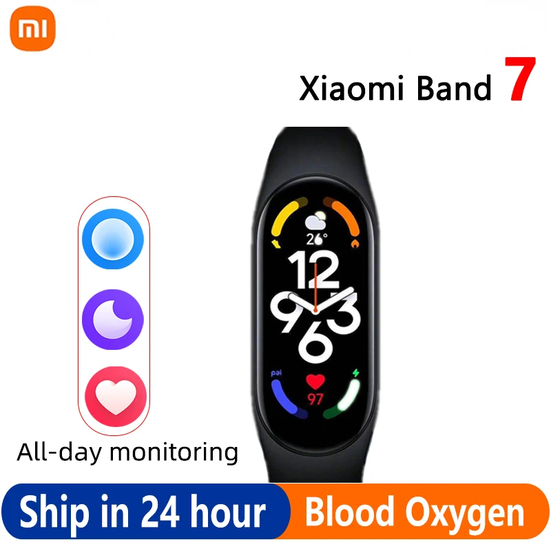 

Xiaomi Mi Band 7 Smart Bracelet Smart AMOLED Bluetooth 5.2 With 120 Workout Modes Professional Workout analysis Smart Band