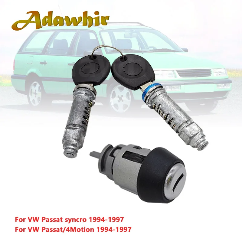 

For 1994-1996 Volkswagen Passat B4 Left and Right Door Lock Core Ignition Lock Core Kit 3A0837061B/C 3A0837062B/C 357905855B