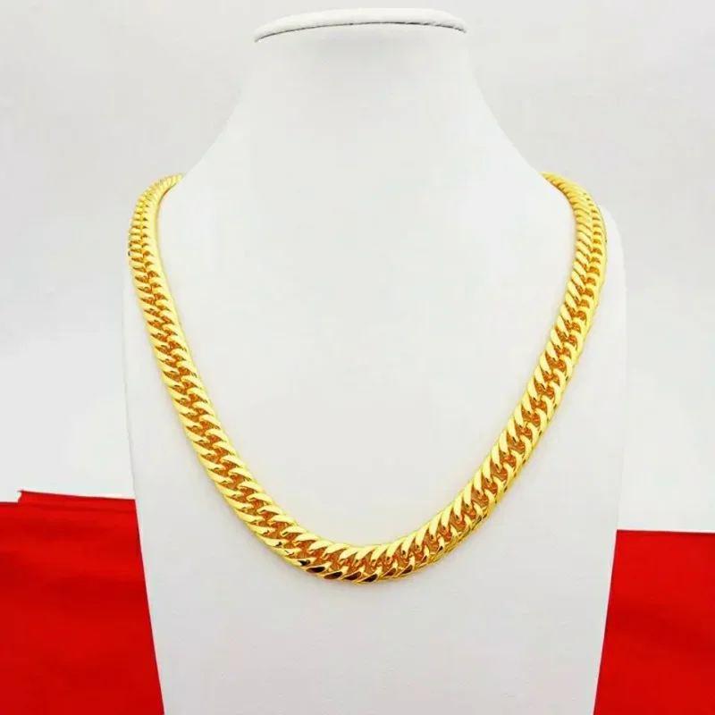 Имитация 100% чистого 18-каратного золота большой яркий мужской модный плечевой