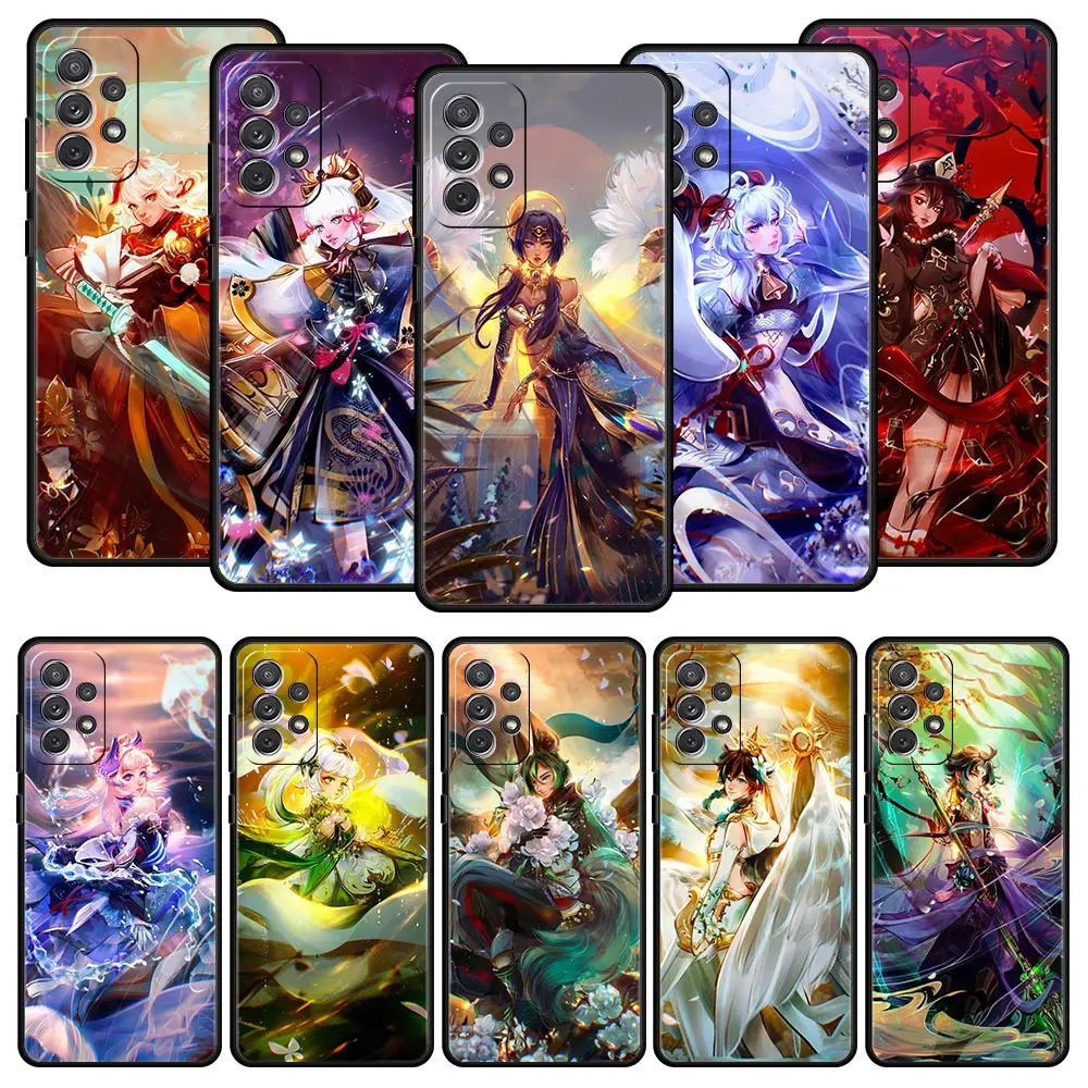 

Genshin Impact Phone Case For Samsung Galaxy A73 A53 A33 5G A13 4G A23 A21s A03s A11 A31 A41 A51 A52 A71 M21 M22 M31 A01 Cover