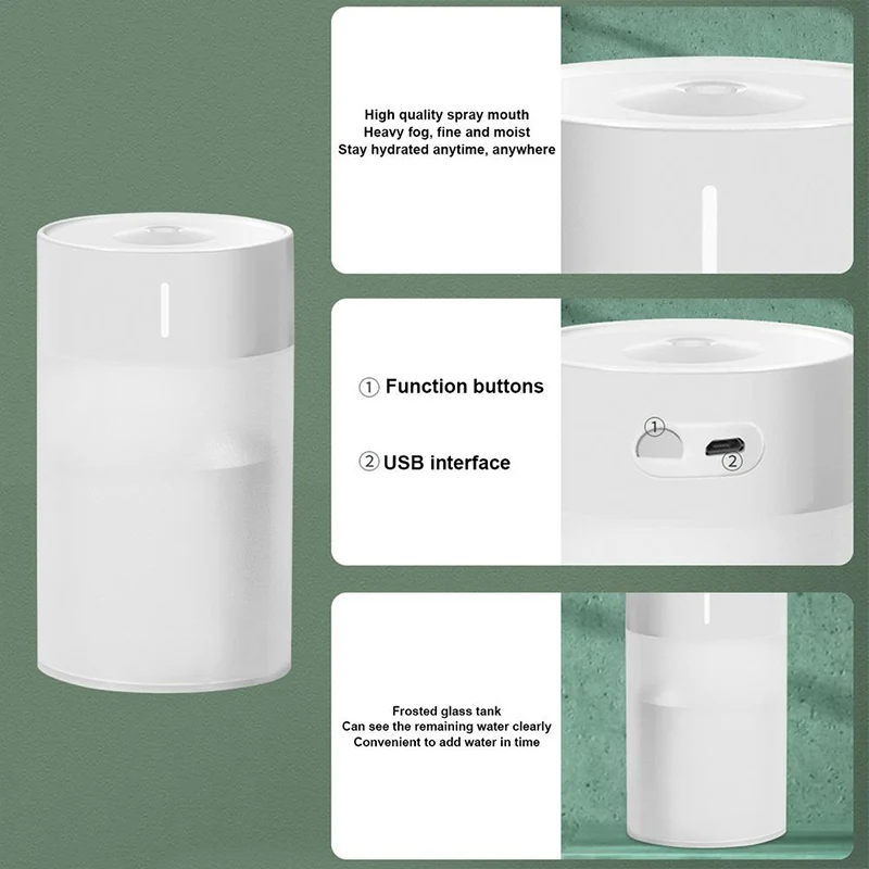 260ml Portable Intelligent Humidifier For Home Fragrance Oil USB Aroma Diffuser Mist Maker Quiet Machine for Car | Бытовая техника