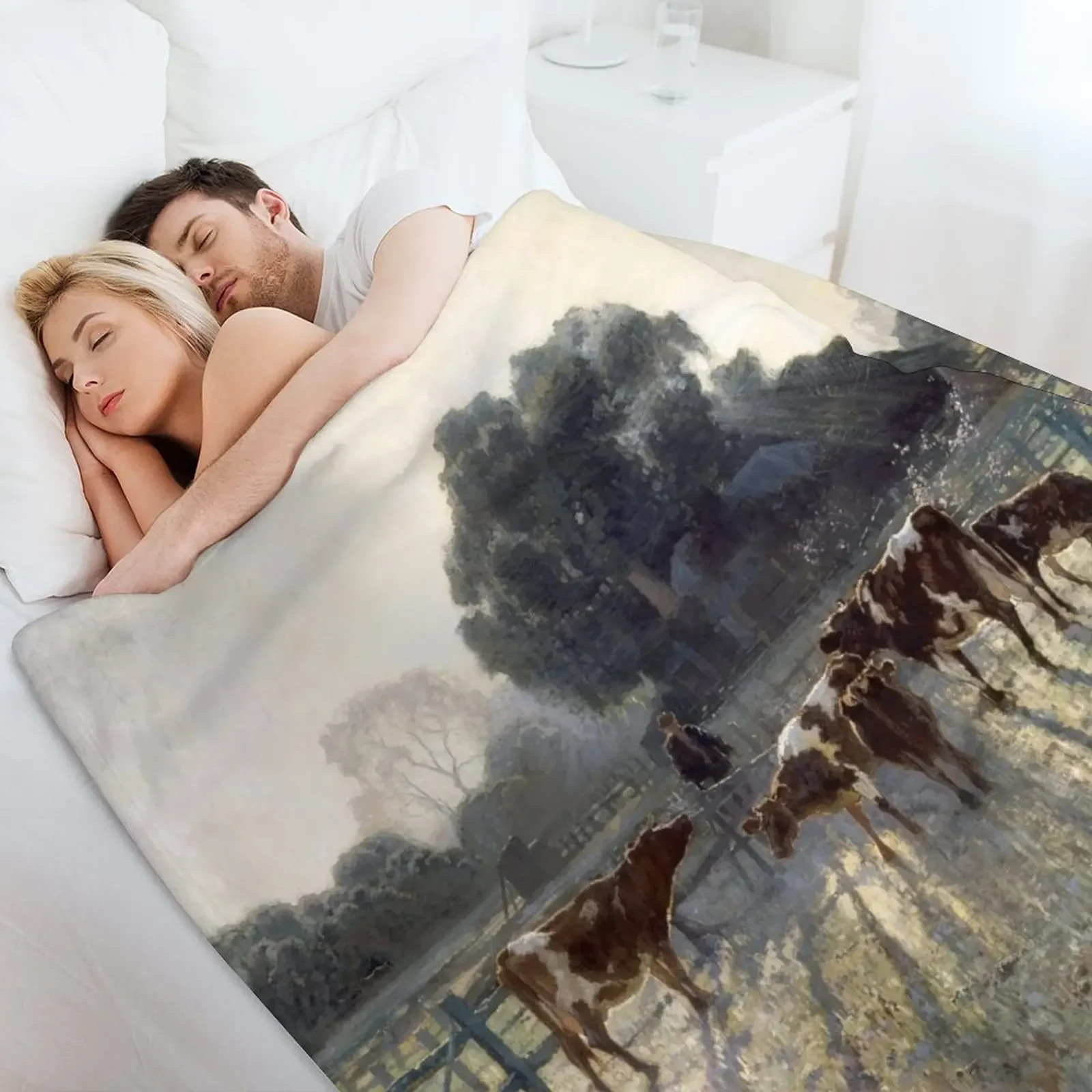 Одеяло с принтом Весна Мороз от Elioth