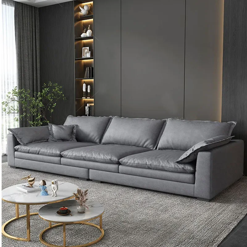 Кожаный напольный угловой диван с ушками слона дешевый набор диванов мебель для