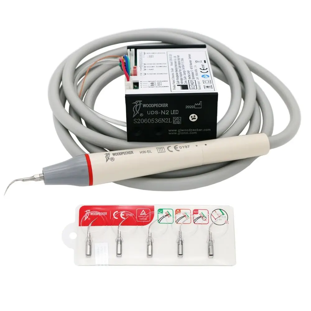 Woodpecker Dental Ultrasonic Piezo Scaler Built-in LED Handpiece UDS-N2 Kits